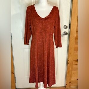 Toad&Co Rosalinda dress, size XL made of organic cotton blend